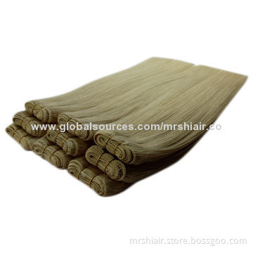 613# Light Blonde Human Remy Hair Weaves Extensions/Product Factory/Wholesale/No Tangle/No Shedding